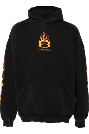 Balenciaga Logo-print cotton hoodie