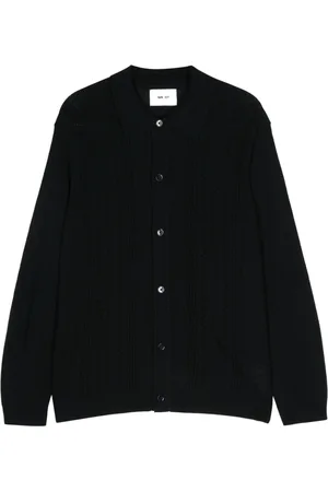 NN.07 Thor LS pointelle-knit cardigan