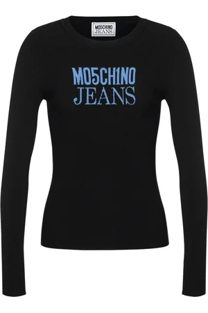 Moschino Logo-print ribbed top