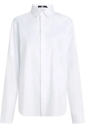Karl Lagerfeld Monogram-embroidered shirt