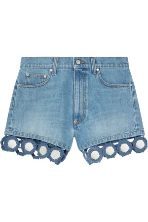 Stella McCartney Summer Mirrors high-waisted denim shorts