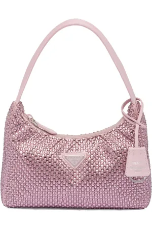 Prada Re-Edition 2000 crystal-embellished mini bag