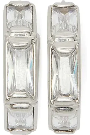 Jil Sander Crystal-embellished hoops