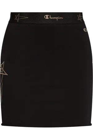 Rick Owens Sacrimini logo-embroidered miniskirt