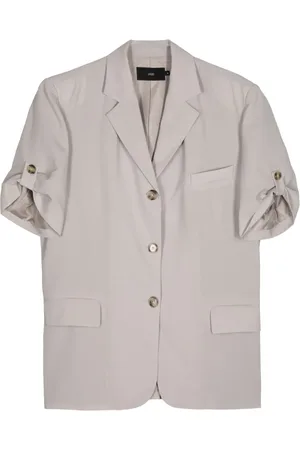 J KOO Short-sleeve single-breasted blazer