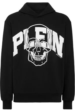 Philipp Plein Skull logo-print cotton hoodie