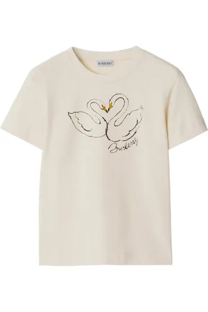 Burberry Boxy Swan cotton T-shirt