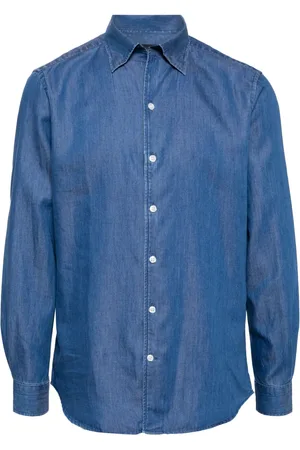MAN ON THE BOON. Buttoned denim shirt