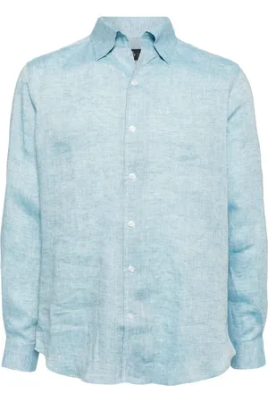 MAN ON THE BOON. Buttoned hemp shirt