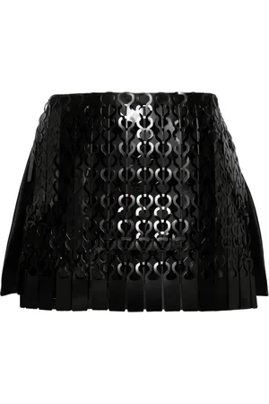 ISABEL SANCHIS Vinyl mini shorts