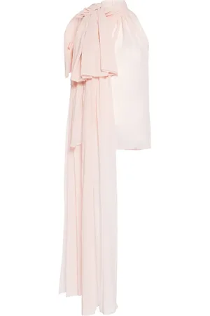 ISABEL SANCHIS Sash-detail georgette top