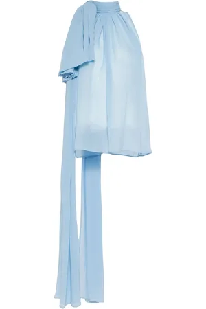 ISABEL SANCHIS Sash-detail georgette top