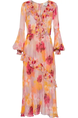 Marchesa Notte Varda midi dress