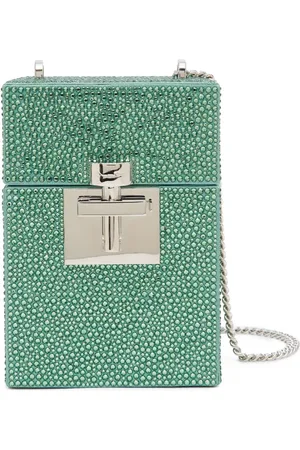 Oscar de la Renta Alibi crystal-embellished bucket bag