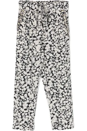Scotch&Soda Floral-print belted trousers