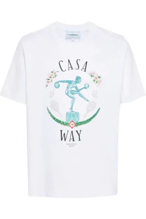 Casablanca Statue En Marbre-print T-shirt