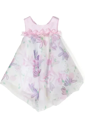 MISS GRANT Floral-print satin dress