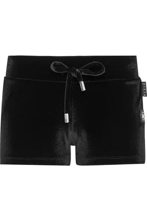 Philipp Plein Gothic Plein-print velvet shorts