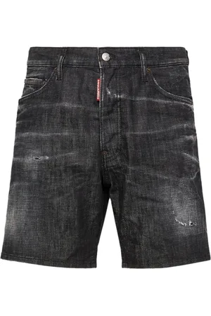 Dsquared2 Distressed-effect denim shorts