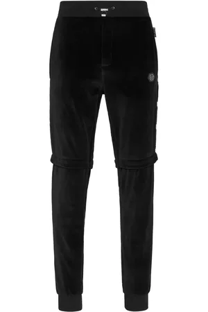 Philipp Plein Button-detail drawstring track pants