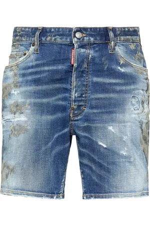 Dsquared2 Distressed-effect denim shorts