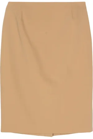Prada 1990s dart-detail skirt