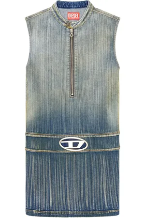 Diesel De-Dame-S logo-plaque minidress