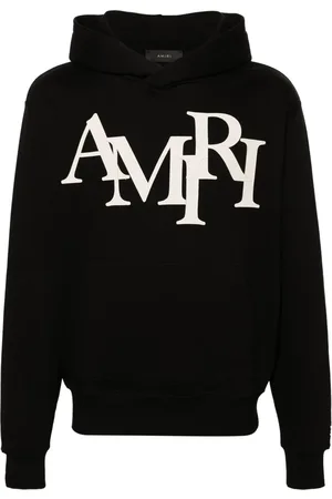 AMIRI Staggered logo-patches hoodie
