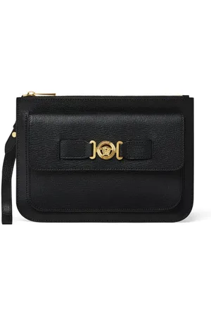 VERSACE Medusa Biggie leather clutch bag