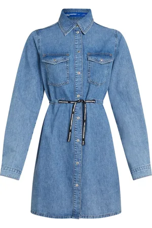 Karl Lagerfeld Denim drawstring shirt dress