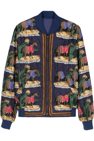 Hermès 1980s reversible bomber jacket