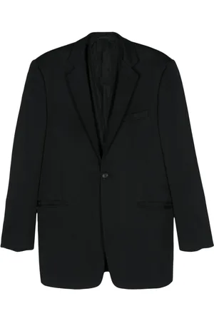 Giorgio Armani 2000s single-breasted striped blazer