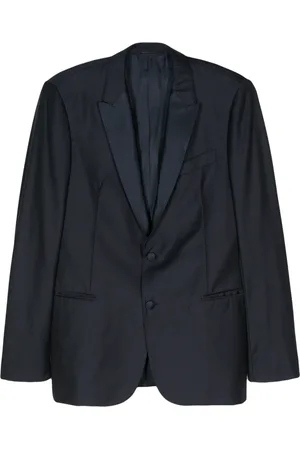 Giorgio Armani 2000s patterned-jacquard blazer