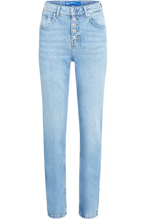 Karl Lagerfeld High-rise tapered jeans