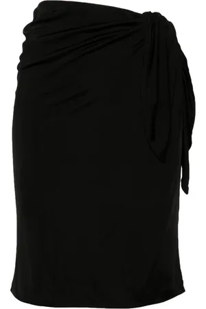 Saint Laurent Wrap midi pencil skirt