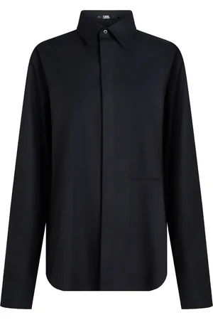 Karl Lagerfeld Monogram-embroidered shirt