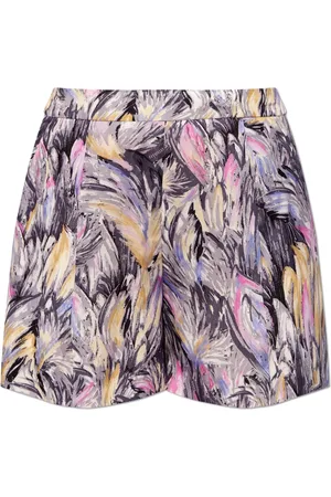 Balmain Abstract-print high-rise shorts