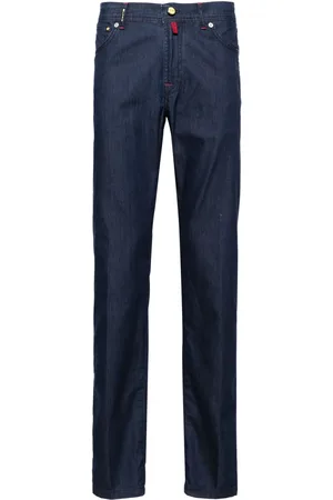 Kiton Mid-rise tapered jeans