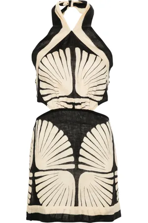 JOHANNA ORTIZ River Ritual linen minidress