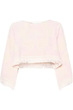 ZIMMERMANN Pop towelling cropped top