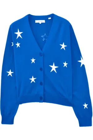 Chinti & Parker Star-intarsia cotton cardigan