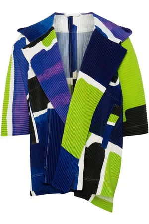Issey Miyake Landscape plissé-effect jacket