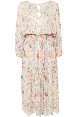 ZIMMERMANN Halliday embroidered midi dress