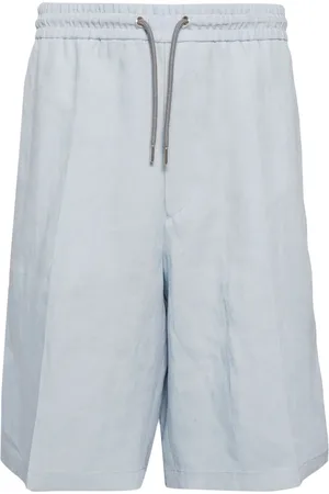 Paul Smith Drawstring-waist linen shorts