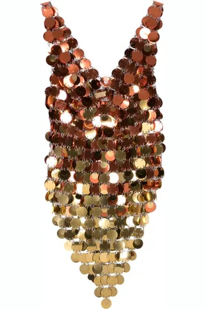 Paco rabanne Sequinned asymmetric minidress