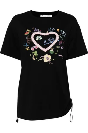 B+AB Graphic-print cotton T-shirt