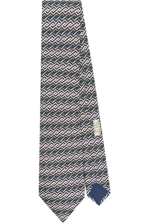Hermès 2010s abstract-print silk tie