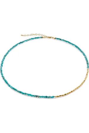 Monica Vinader Mini Nugget beaded turquoise necklace