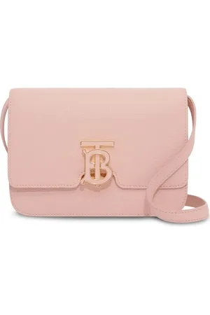 Burberry TB logo-plaque calf leather shoulder bag