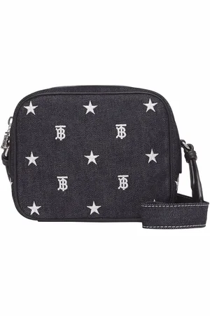 Burberry Star and monogram motif denim camera bag